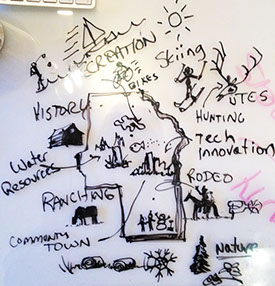 Routt County Map Illustration - Design By Creative Bearings